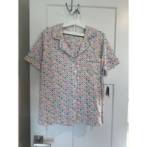 Roller Rabbit x Target Women XXL Pajama Set Heart Print Short Sleeve Shorts NEW